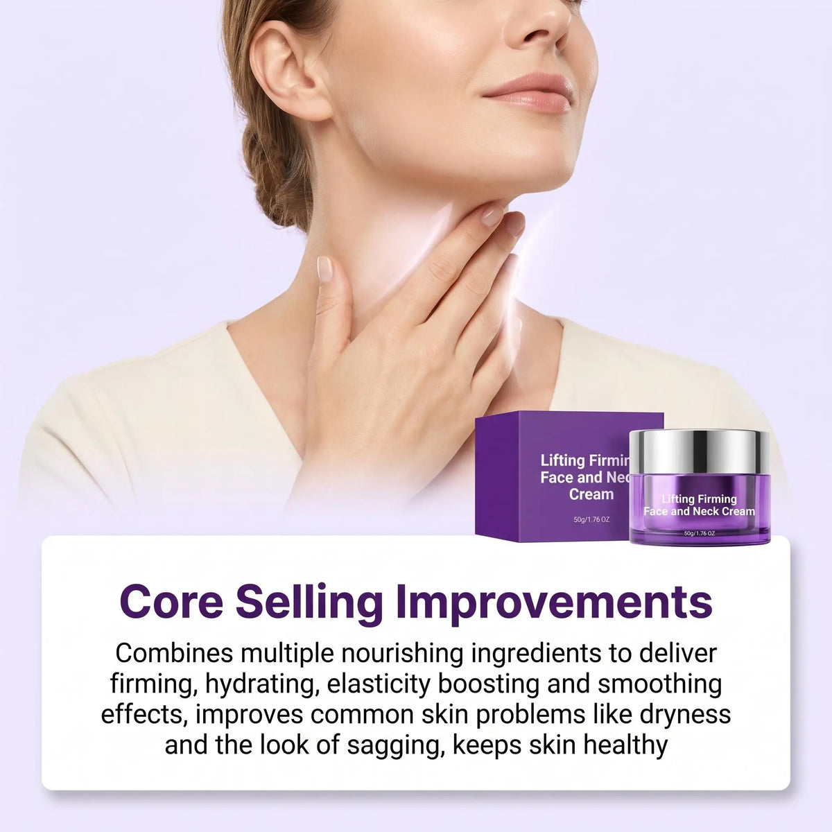 3D Lifting Night Cream Korean Probiotic Anti-Aging Moisturizer For Face Neck Reduce Wrinkles Hydrating Daily Facial Care Cream